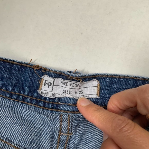Free People Cutoff Jean Shorts Sz 25 - Picture 2 of 7